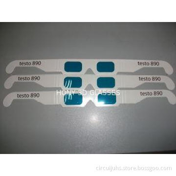 Polarized 3D Decoder Glasses Red Cyan Green-Magenta For Com